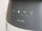 QUADSクワッズの銀色ガラススチーム加湿器