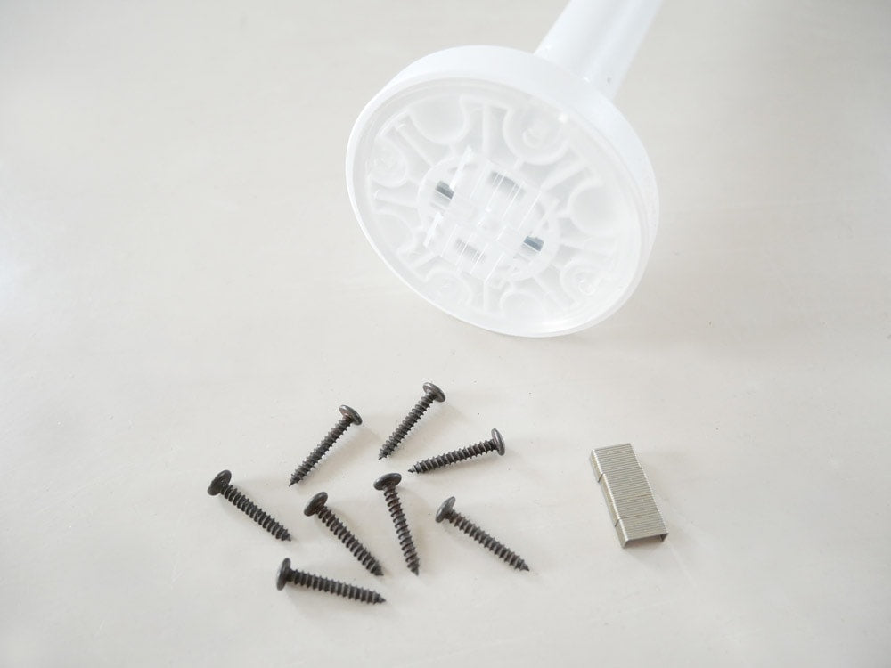 ドローアライン001テンションロッドのプラスチックナットと金具