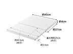 【tower/タワー】キッチン家電下に設置可能なスライドテーブル。スチール製の本体とシリコーンクッションを使用した耐久性の高いデザイン。天板部分は約45cm×37cmのサイズです。