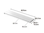 【tower/タワー】75cmコンロ用奥行伸縮排気口カバーのスチール製画像。シリコーン滑り止め付き。