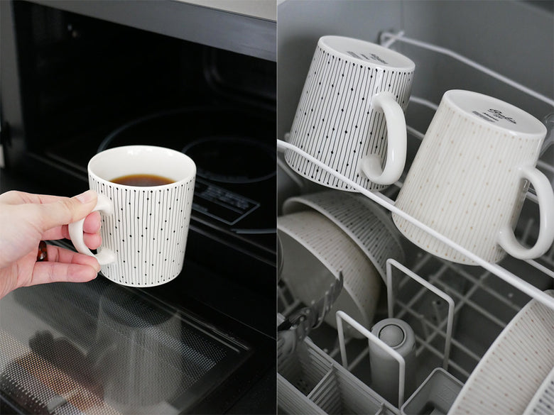 アラビアのマイニオシリーズ磁器製ベージュ色マグカップとソーサーのセット
